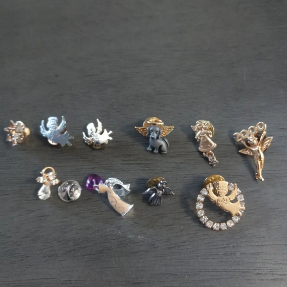Vntg 10 Angel Pin Collectors Lot Assortment - Picture 1 of 7